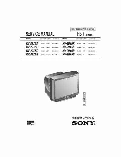 sony kv-29x5d good for a,b,d,e,k,l,r,u.